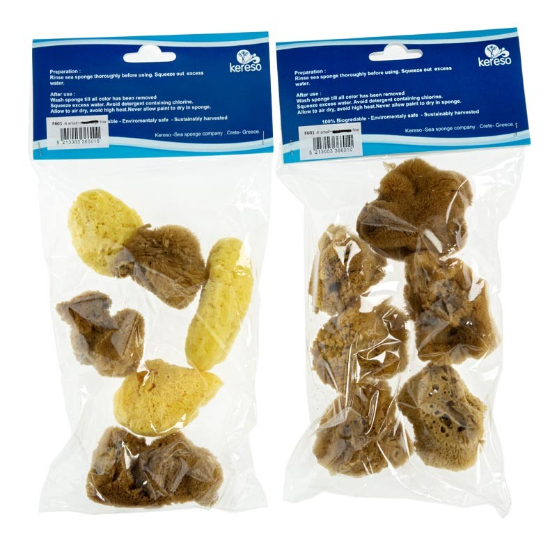 Gąbka naturalna Kereso 6 szt. (1,5 - 4") 601F 02