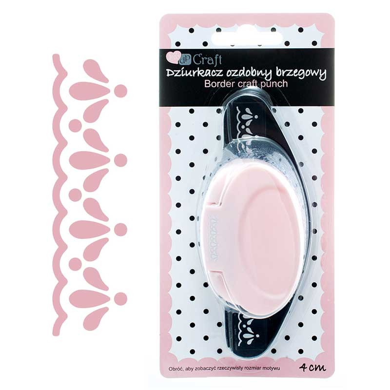 Dziurkacz ozdobny brzegowy do papieru 4 cm dpCraft niezapominajki 01