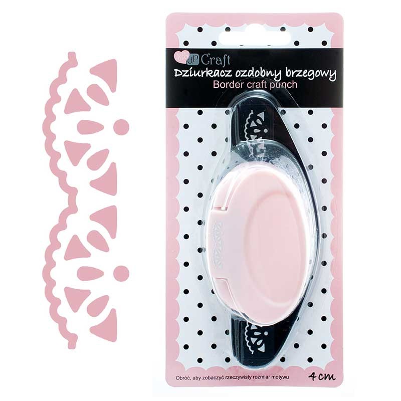 Dziurkacz ozdobny brzegowy do papieru 4 cm dpCraft brylant 01