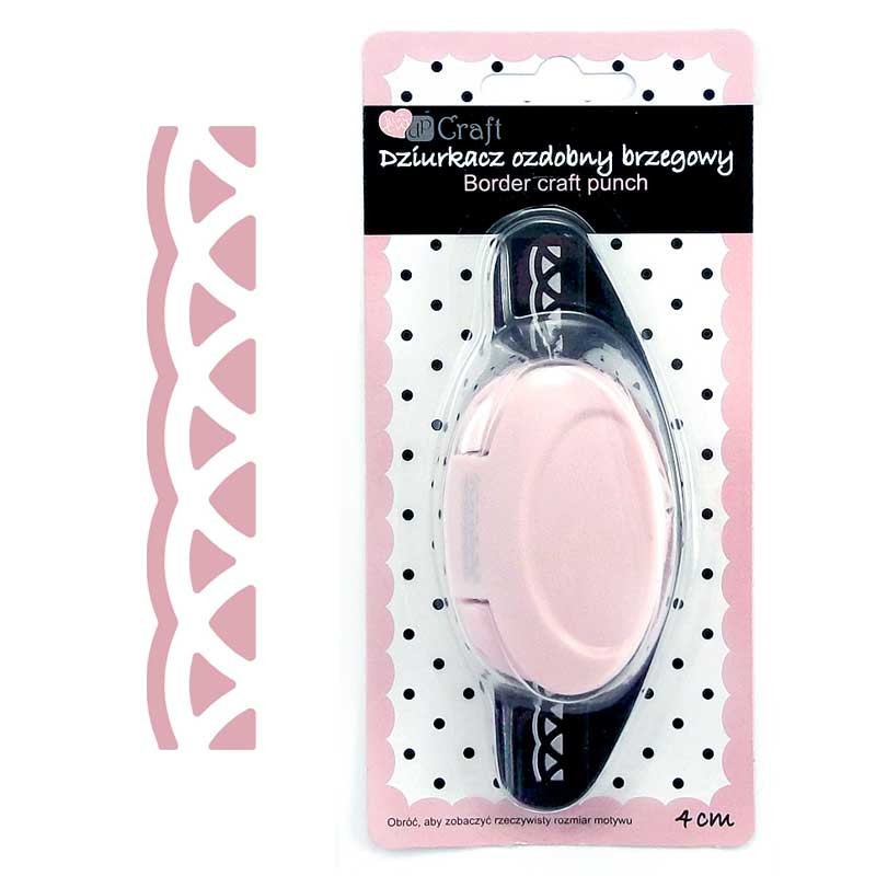 Dziurkacz ozdobny brzegowy do papieru 4 cm dpCraft koronkowa lamówka 01