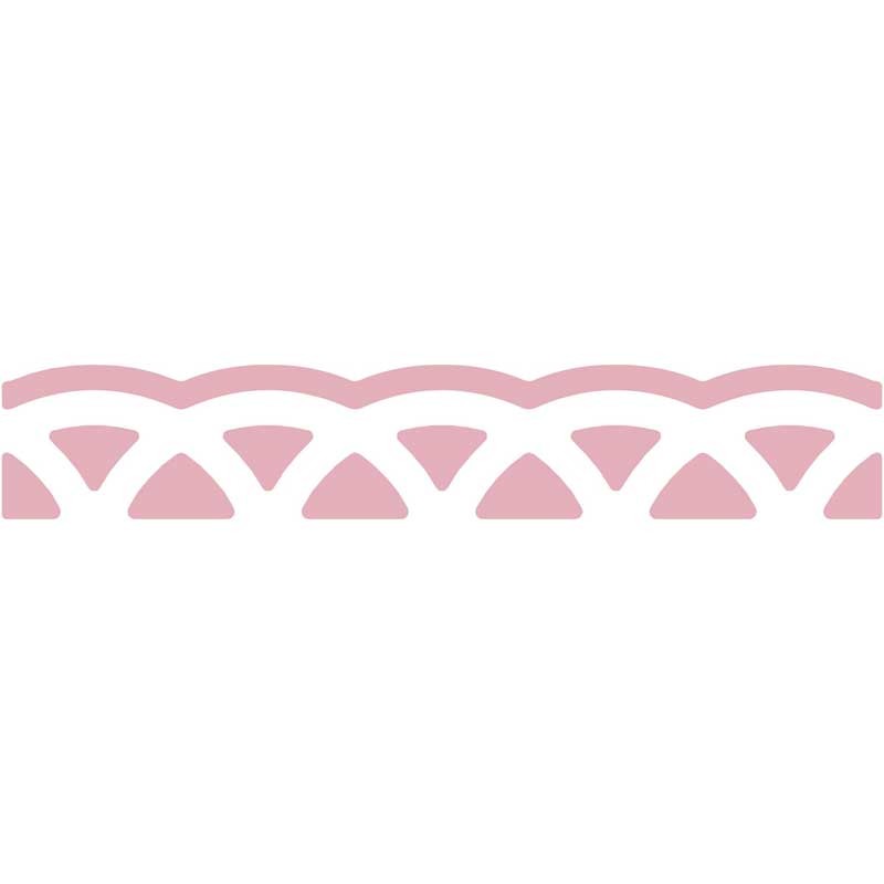 Dziurkacz ozdobny brzegowy do papieru 4 cm dpCraft koronkowa lamówka 02