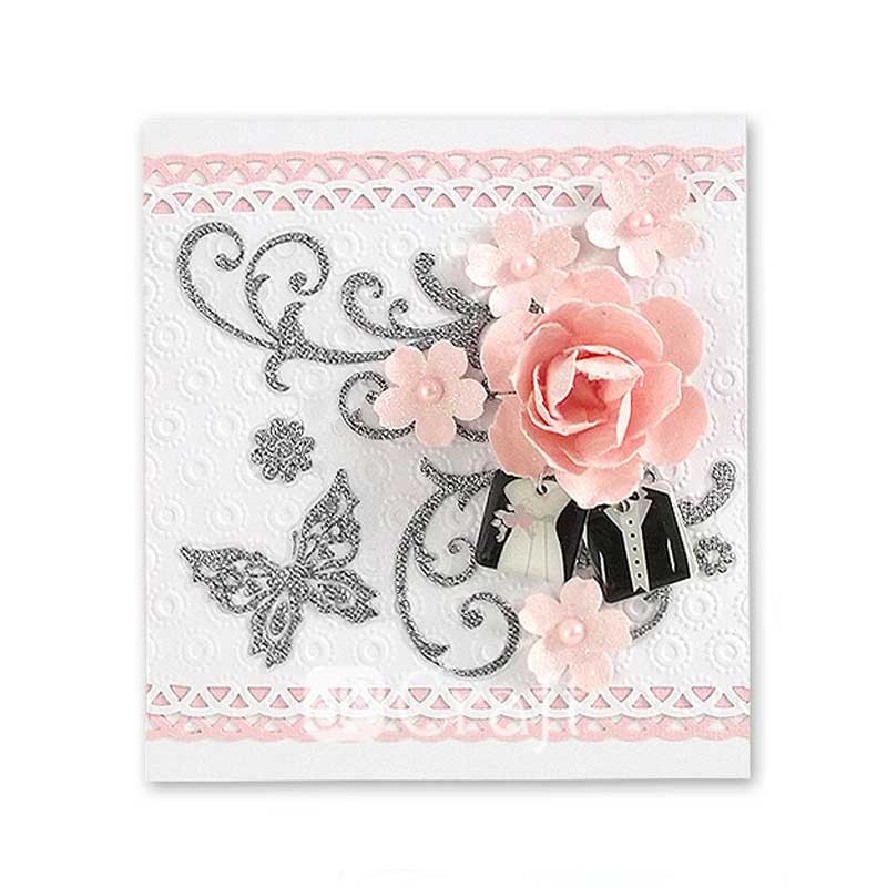 Dziurkacz ozdobny brzegowy do papieru 4 cm dpCraft koronkowa lamówka 03