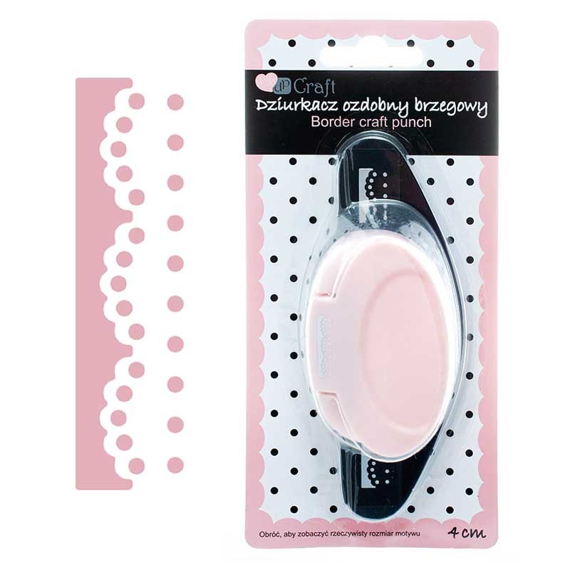 Dziurkacz ozdobny brzegowy do papieru 4 cm dpCraft koronka 01