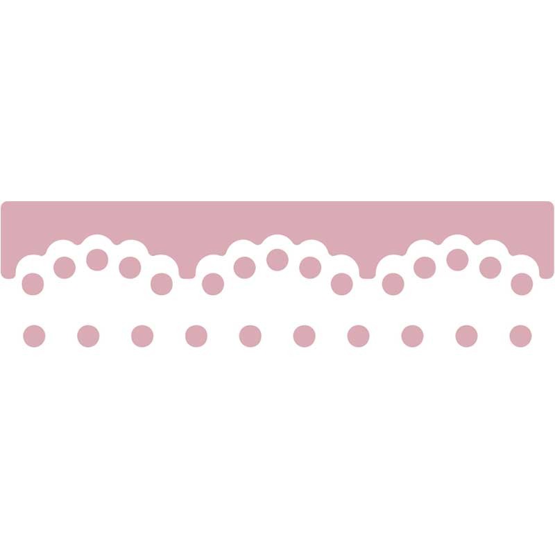 Dziurkacz ozdobny brzegowy do papieru 4 cm dpCraft koronka 02