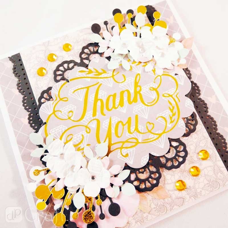 Dziurkacz ozdobny brzegowy do papieru 4 cm dpCraft koronka 03