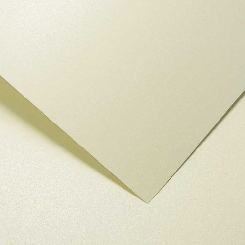 Papier ozdobny metalizowany Millenium kremowy - A4, 220 g, 20 ark.
