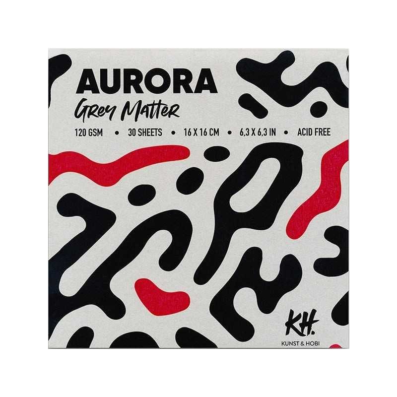 Blok Aurora Grey Matter - 16 x 16 cm, 120 g, 30 ark. 01