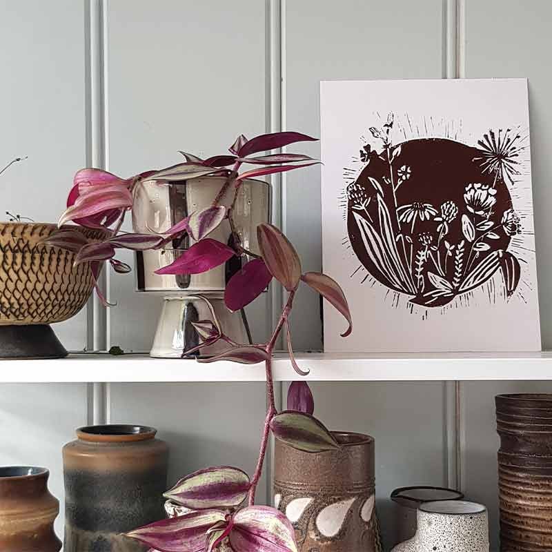 Linoleum miękkie niebieskie płyta do linorytu Soft Lino Sheet Art Creation 23x30cm-06