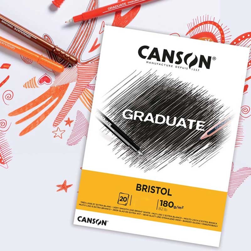 Blok Canson Graduate Bristol A4 180 g 20 ark. 02