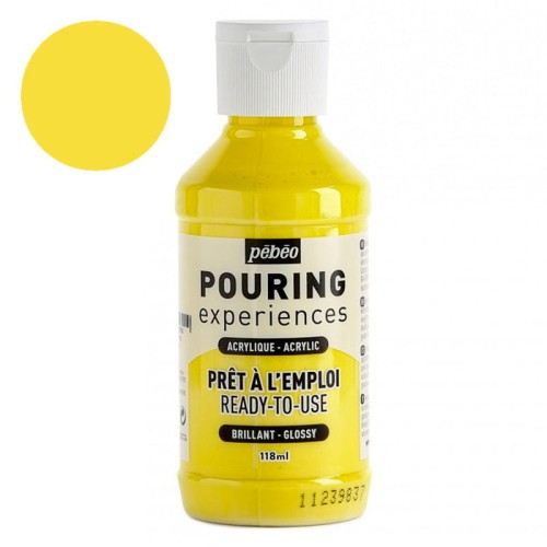 Farba do pouriungu Pebeo Pouring Experiences 118 ml - 11 Primary Yellow