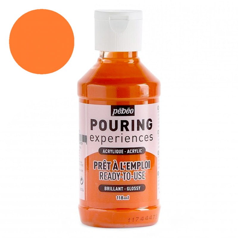 Farba do pouringu Pebeo Pouring Experiences 118 ml - 12 Orange