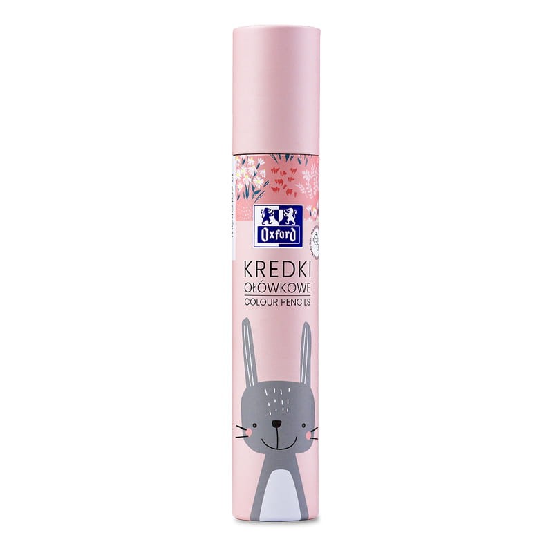 Zestaw-kredek-dla-dzieci-Oxford-Królik,-w-tubie-12-kolorów 01