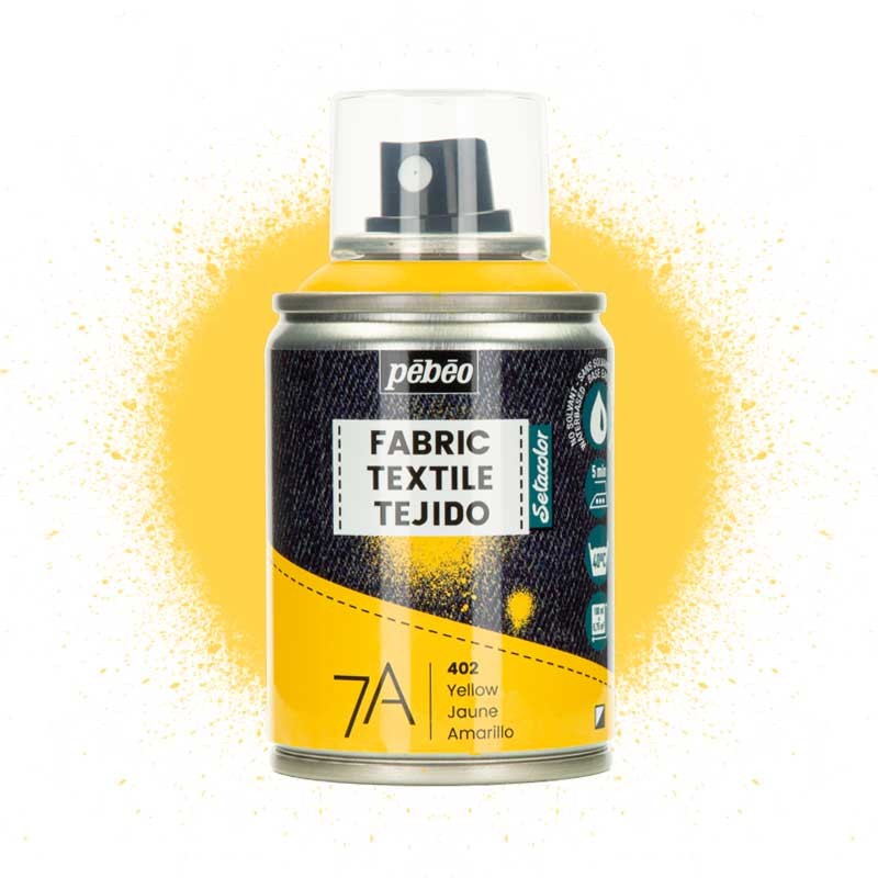 Farba do tkanin spray Pebeo Setacolor 7A 100 ml 402 Yellow 01