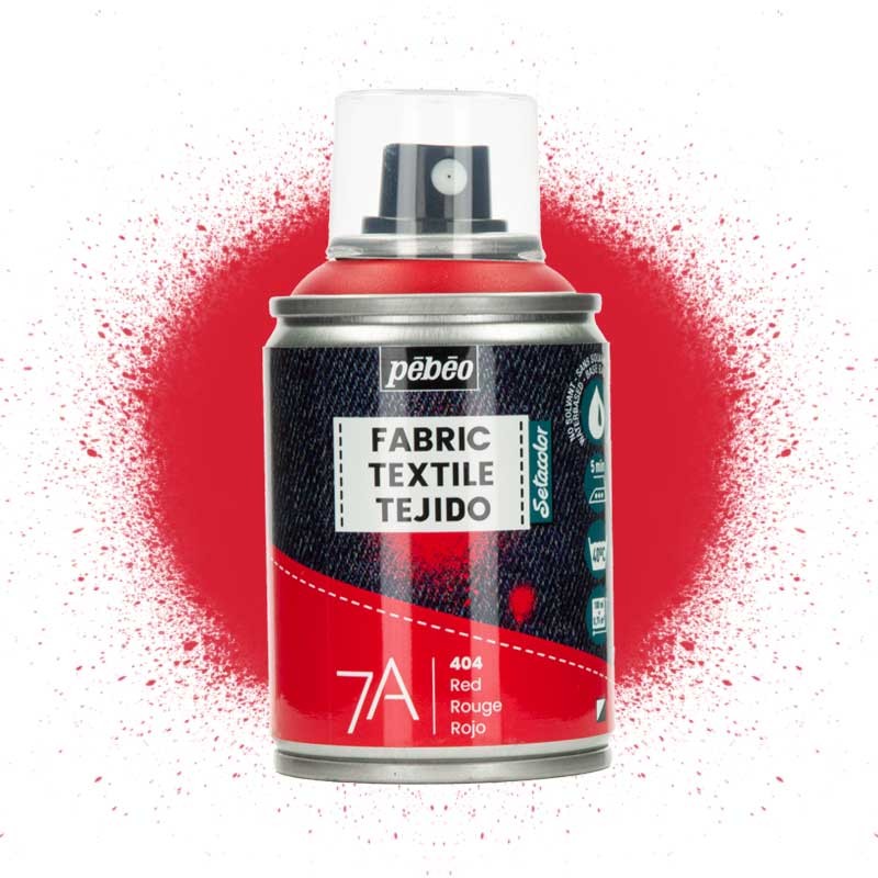 Farba do tkanin spray Pebeo Setacolor 7A 100 ml 404 Red 01