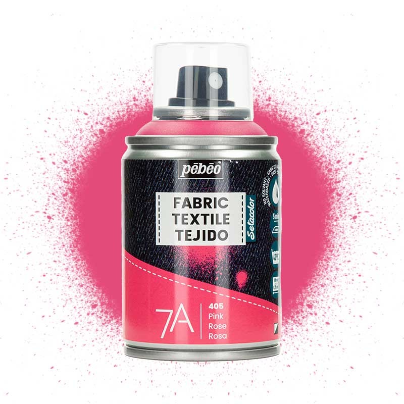 Farba do tkanin spray Pebeo Setacolor 7A 100 ml 406 Pink 01