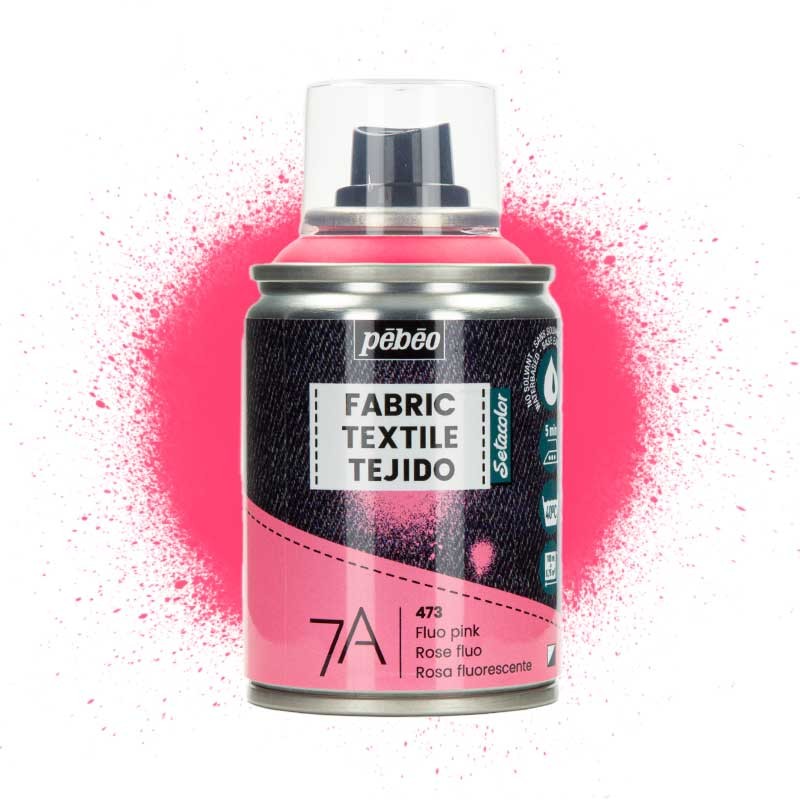 Farba do tkanin spray Pebeo Setacolor 7A 100 ml 473 Fluo Pink 01