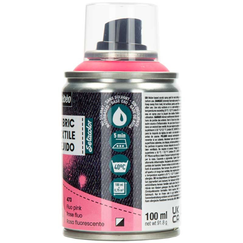 Farba do tkanin spray Pebeo Setacolor 7A 100 ml 473 Fluo Pink 02