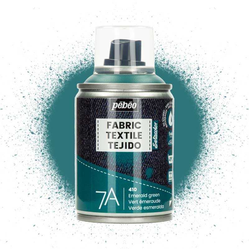 Farba do tkanin spray Pebeo Setacolor 7A 100 ml 410 Emerald Green 01