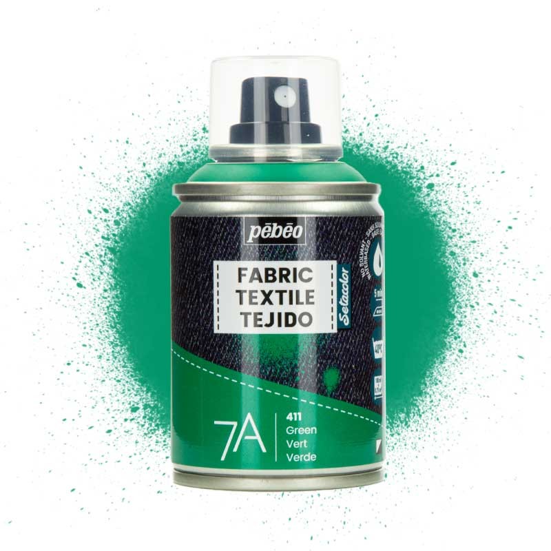 Farba do tkanin spray Pebeo Setacolor 7A 100 ml 411 Green 01