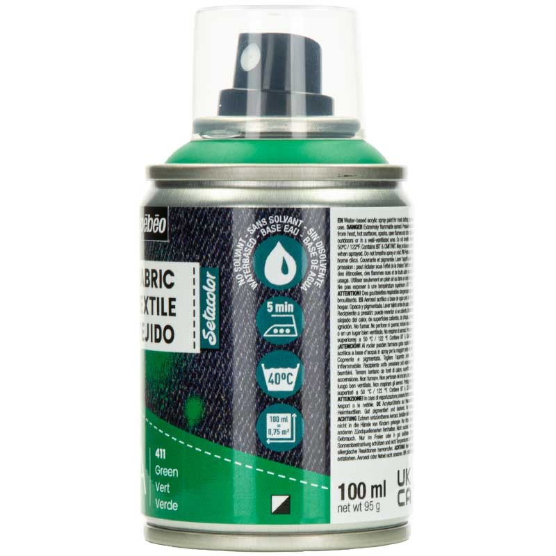 Farba do tkanin spray Pebeo Setacolor 7A 100 ml 411 Green 02