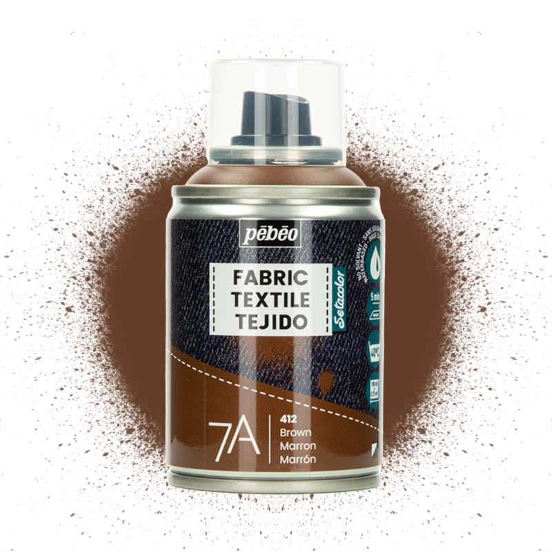 Farba do tkanin spray Pebeo Setacolor 7A 100 ml 412 Brown 01