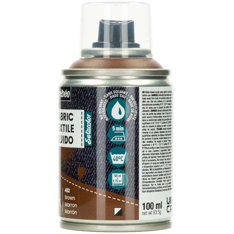 Farba do tkanin spray Pebeo Setacolor 7A 100 ml 412 Brown 02