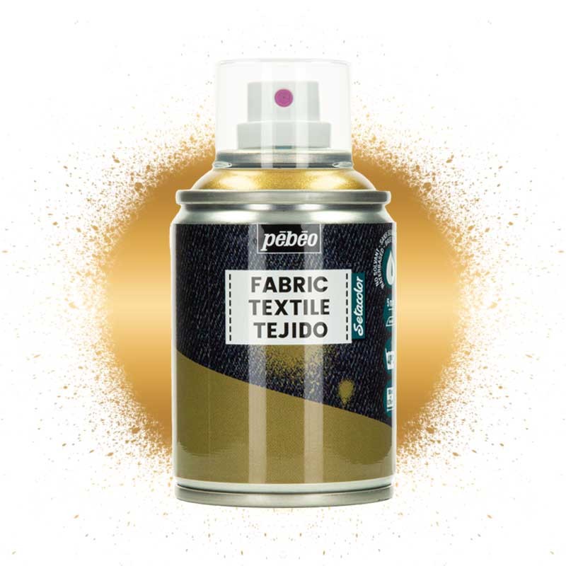 Farba do tkanin spray Pebeo Setacolor 7A 100 ml 431 Gold 01