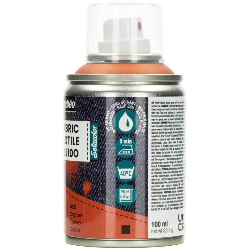 Farba do tkanin spray Pebeo Setacolor 7A 100 ml 433 Copper 02