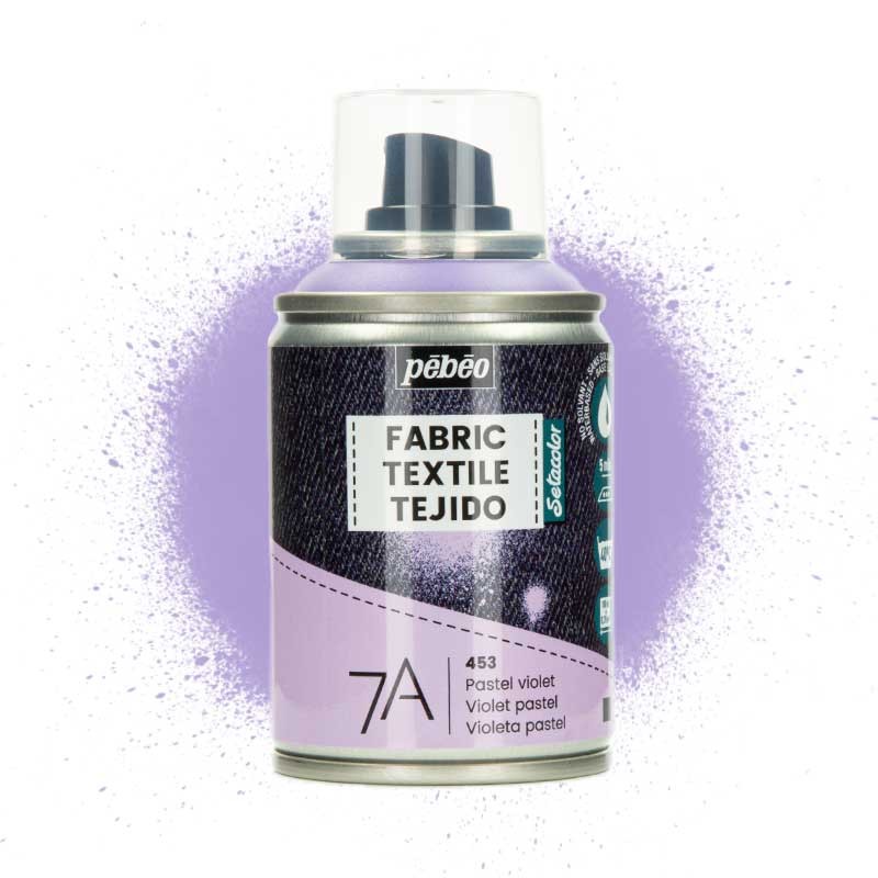 Farba do tkanin spray Pebeo Setacolor 7A 100 ml 453 Pastel violet 01