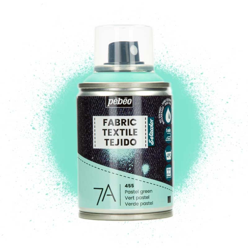 Farba do tkanin spray Pebeo Setacolor 7A 100 ml 455 Pastel Green 01
