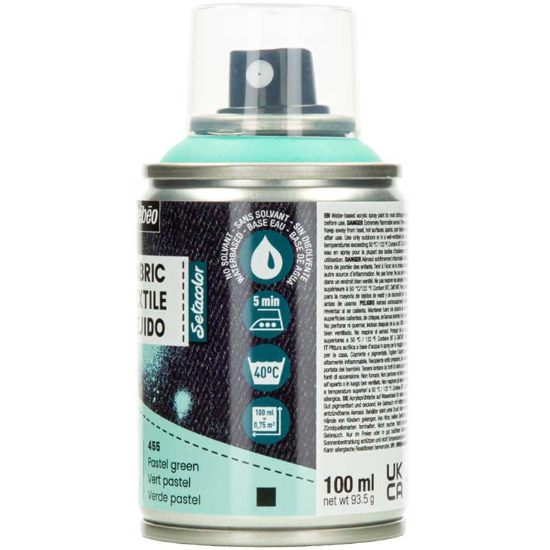 Farba do tkanin spray Pebeo Setacolor 7A 100 ml 455 Pastel Green 02