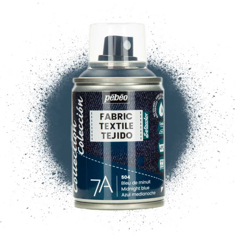 Farba do tkanin spray Pebeo Setacolor 7A 100 ml 504 Midnight blue 01