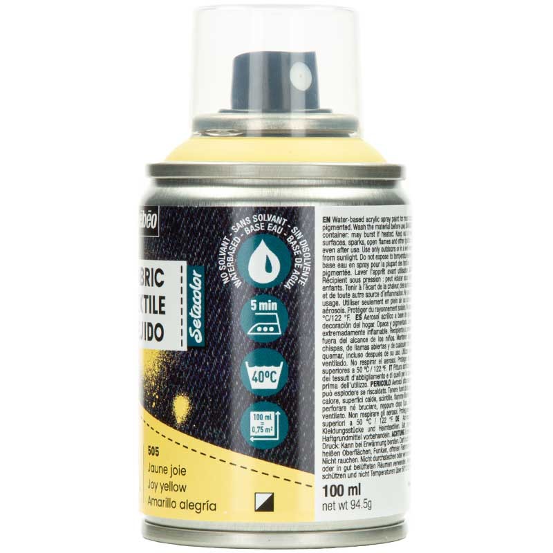 Farba do tkanin spray Pebeo Setacolor 7A 100 ml 505 joy yellow 02