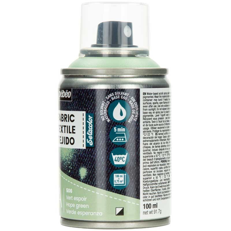 Farba do tkanin spray Pebeo Setacolor 7A 100 ml 506 Hope green 02