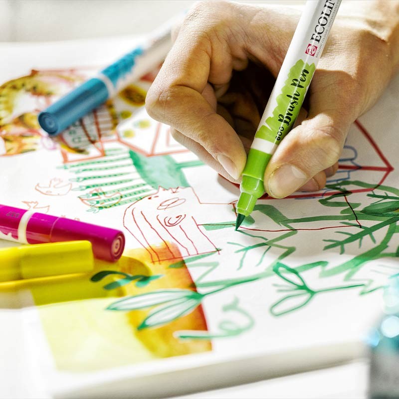 markery-ecoline-brush-pen-botanic-10szt-04