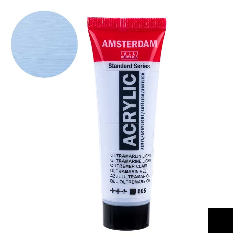 Farba akrylowa Amsterdam Acrylic 20 ml 505 Ultramarine Light 01