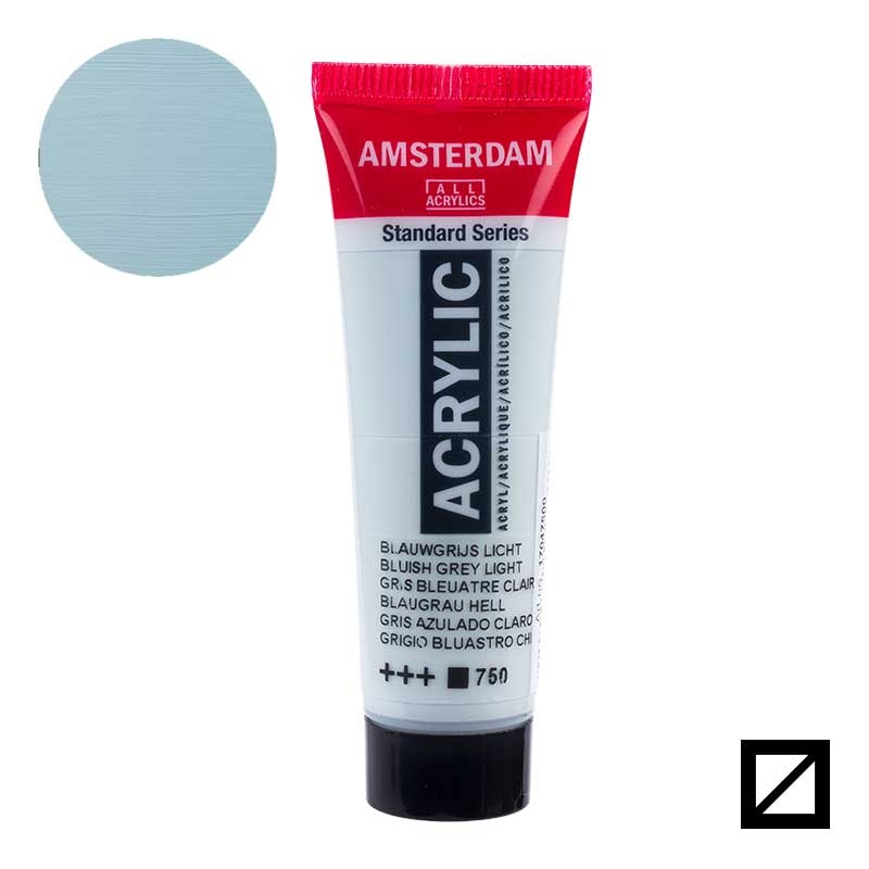 Farba akrylowa Amsterdam Acrylic 20 ml 750 Bluish Grey Light 01