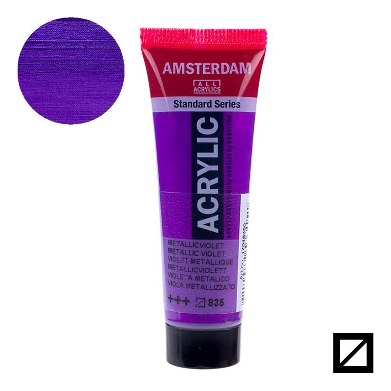 Farba akrylowa Amsterdam Acrylic 20 ml 835 Metallic Violet 01