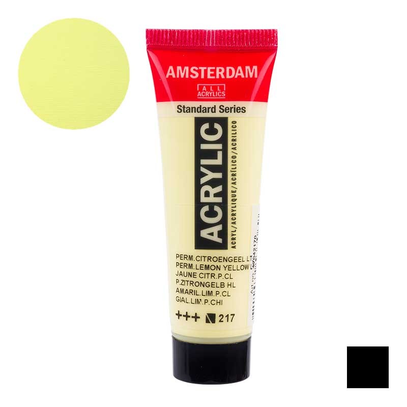 Farba akrylowa Amsterdam Acrylic 20 ml 217 Permanent Lemon Light 01