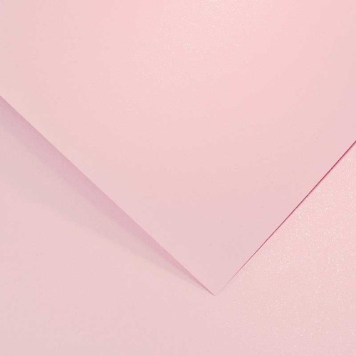 Papier ozdobny z drobinkami Mika jasnoróżowy - A4, 200 g, 20 ark.