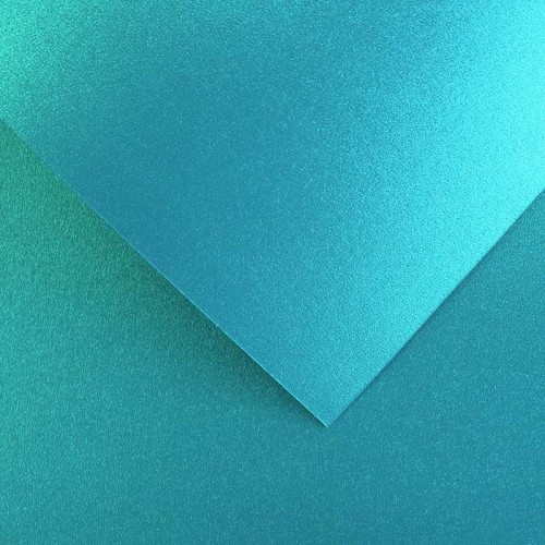 Papier ozdobny metalizowany Millenium turkusowy - A4, 220 g, 20 ark.