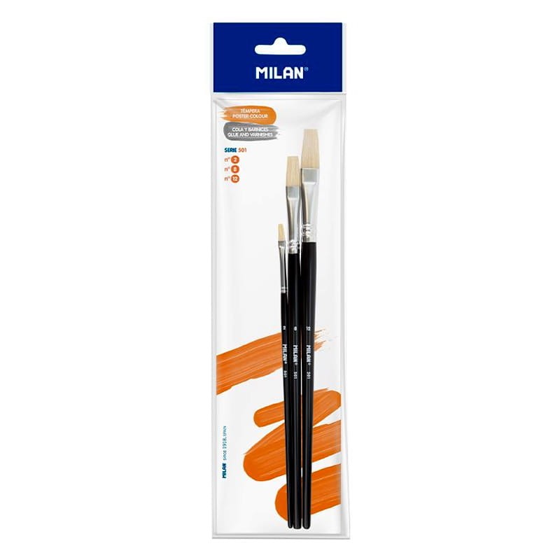 Pędzele-501-zestaw-3-szt-2,8,12-Milan-szczecina