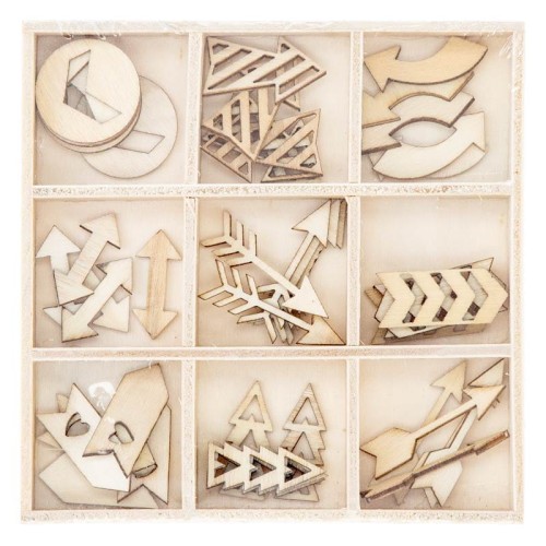 Kształty drewniane Strzałki Knorr Prandell 45 szt.