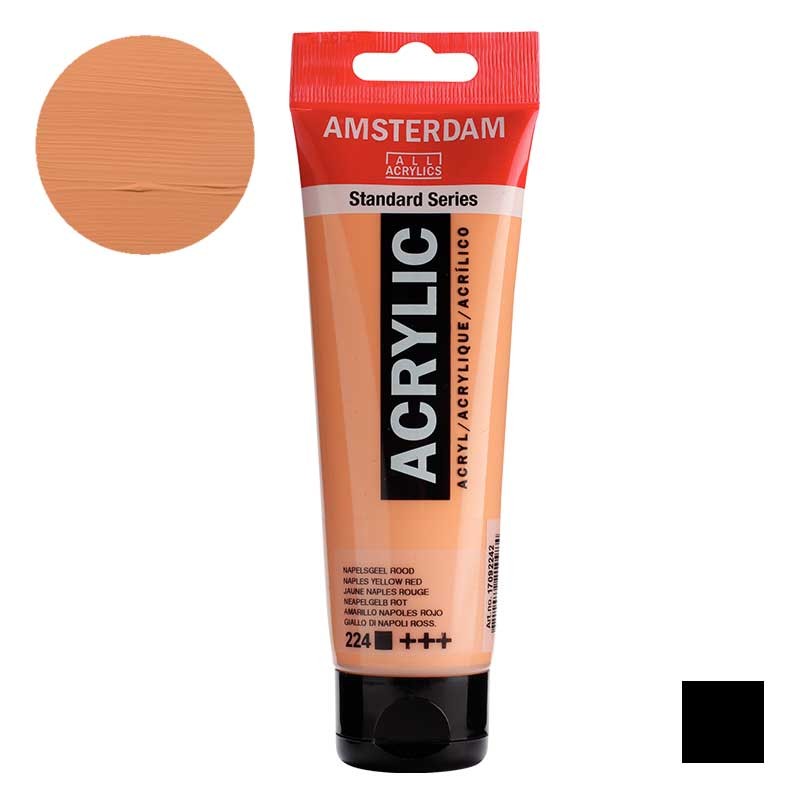 Farba akrylowa Amsterdam Acrylic 120 ml 224 Naples yellow red 01