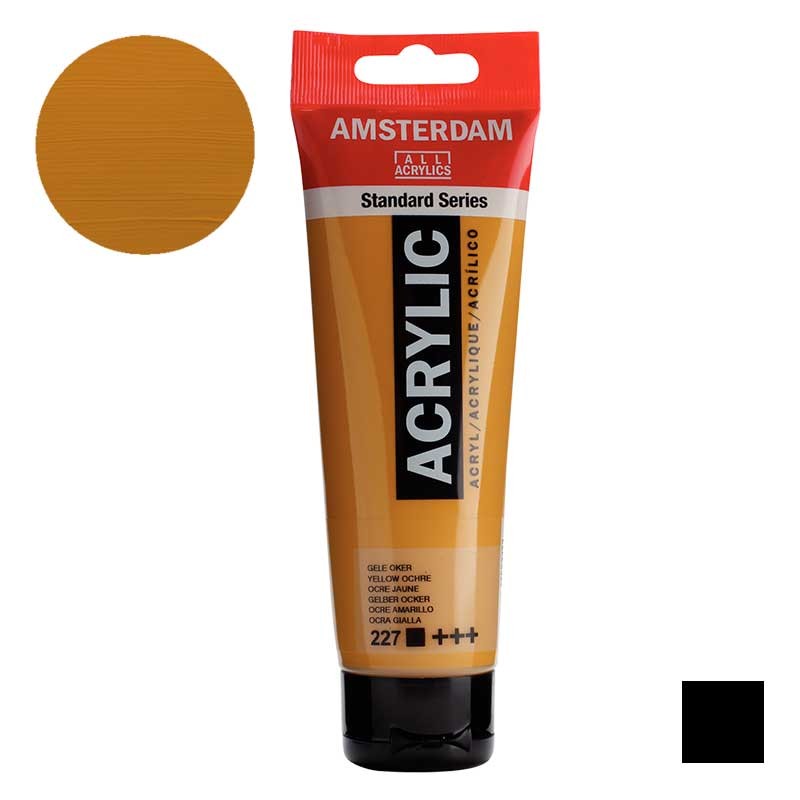 Farba akrylowa Amsterdam Acrylic 120 ml 227 Yellow ochre 01