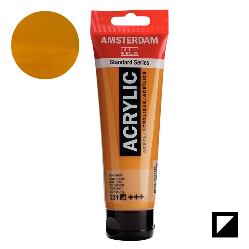 Farba akrylowa Amsterdam Acrylic 120 ml 231 Gold ochre 01