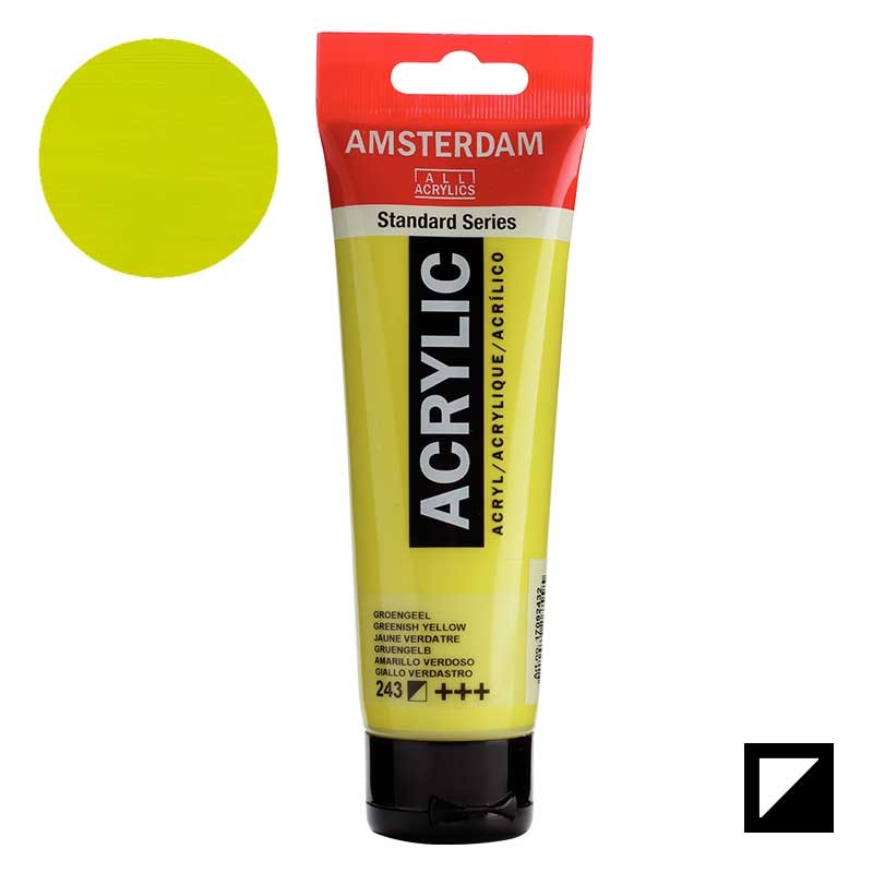 Farba akrylowa Amsterdam Acrylic 120 ml 243 Greenish yellow 01