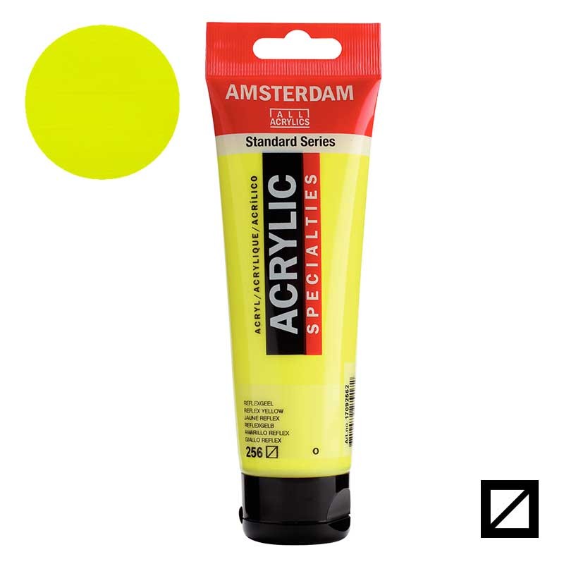 Farba akrylowa Amsterdam Acrylic 120 ml 256 Reflex yellow 01