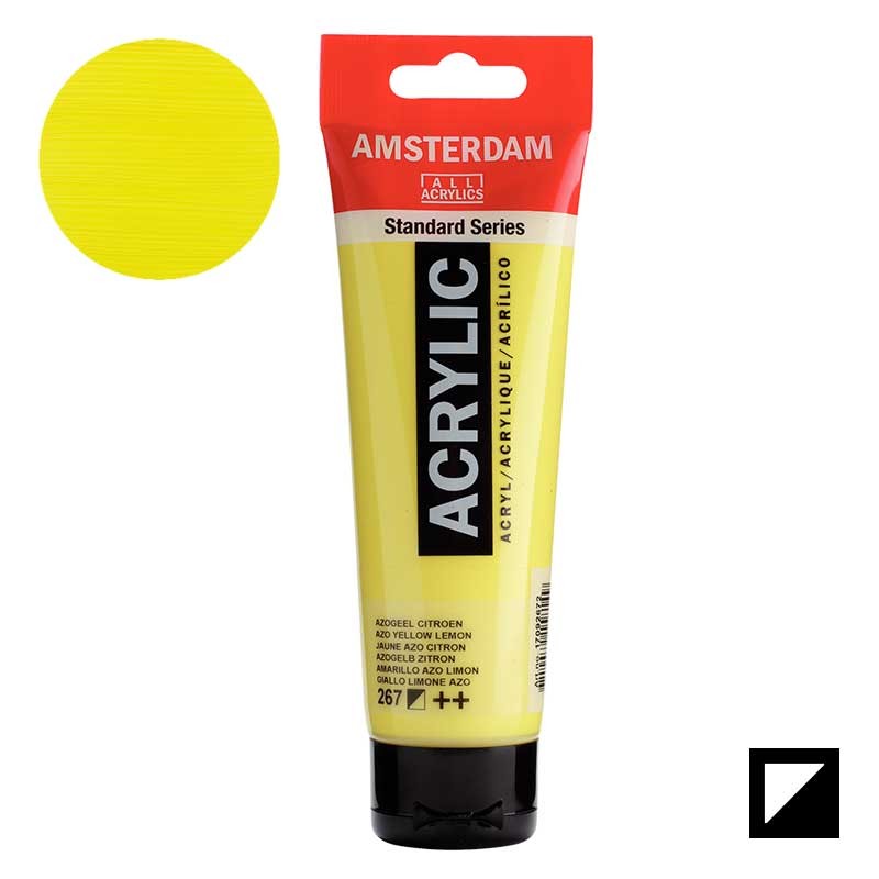 Farba akrylowa Amsterdam Acrylic 120 ml 267 Azo yellow lemon 01