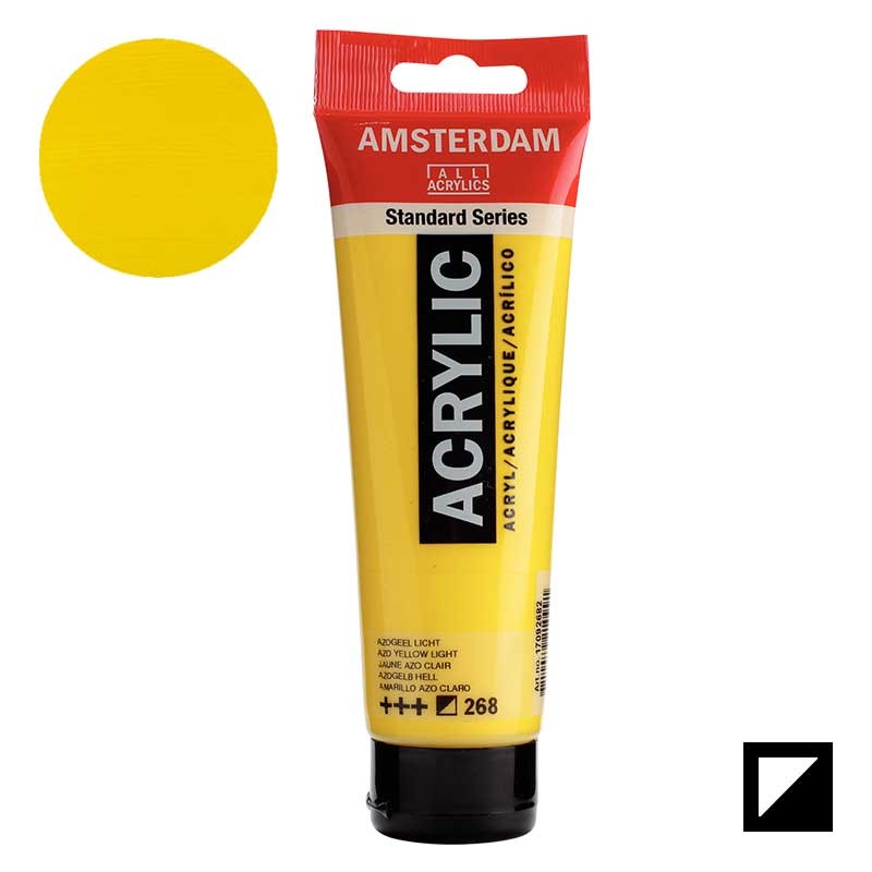Farba akrylowa Amsterdam Acrylic 120 ml 268 Azo yellow light 01